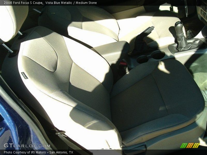 Vista Blue Metallic / Medium Stone 2008 Ford Focus S Coupe