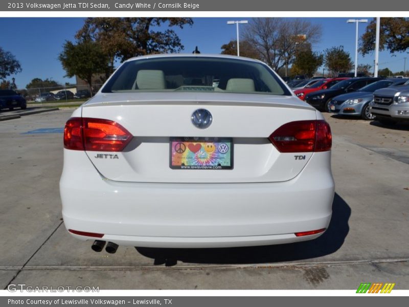 Candy White / Cornsilk Beige 2013 Volkswagen Jetta TDI Sedan