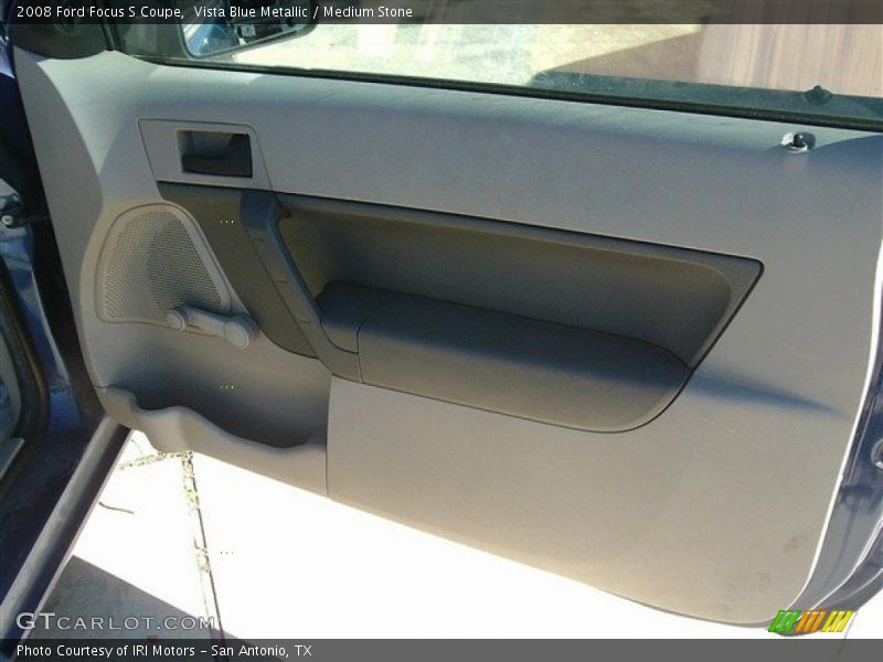 Vista Blue Metallic / Medium Stone 2008 Ford Focus S Coupe