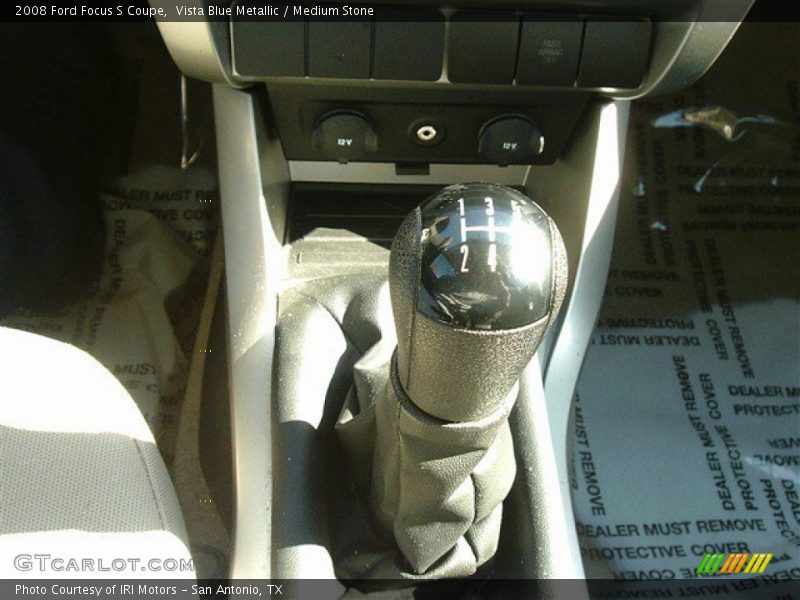 Vista Blue Metallic / Medium Stone 2008 Ford Focus S Coupe