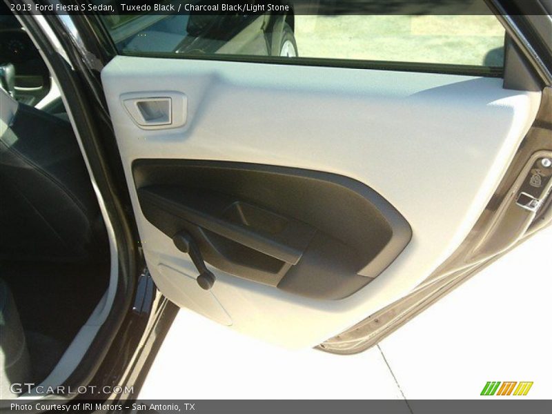 Tuxedo Black / Charcoal Black/Light Stone 2013 Ford Fiesta S Sedan