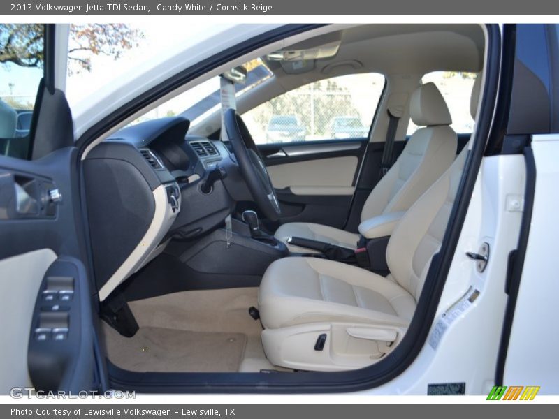 Candy White / Cornsilk Beige 2013 Volkswagen Jetta TDI Sedan