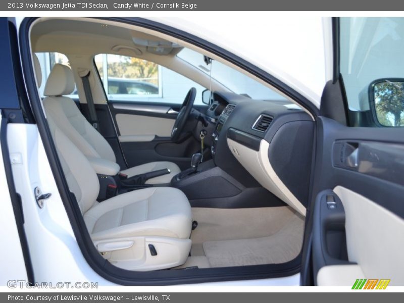 Candy White / Cornsilk Beige 2013 Volkswagen Jetta TDI Sedan