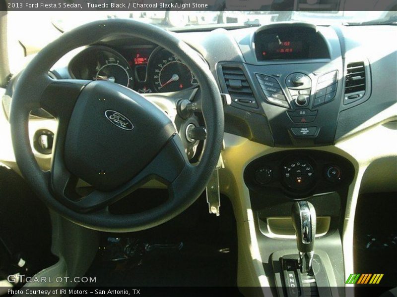 Tuxedo Black / Charcoal Black/Light Stone 2013 Ford Fiesta S Sedan