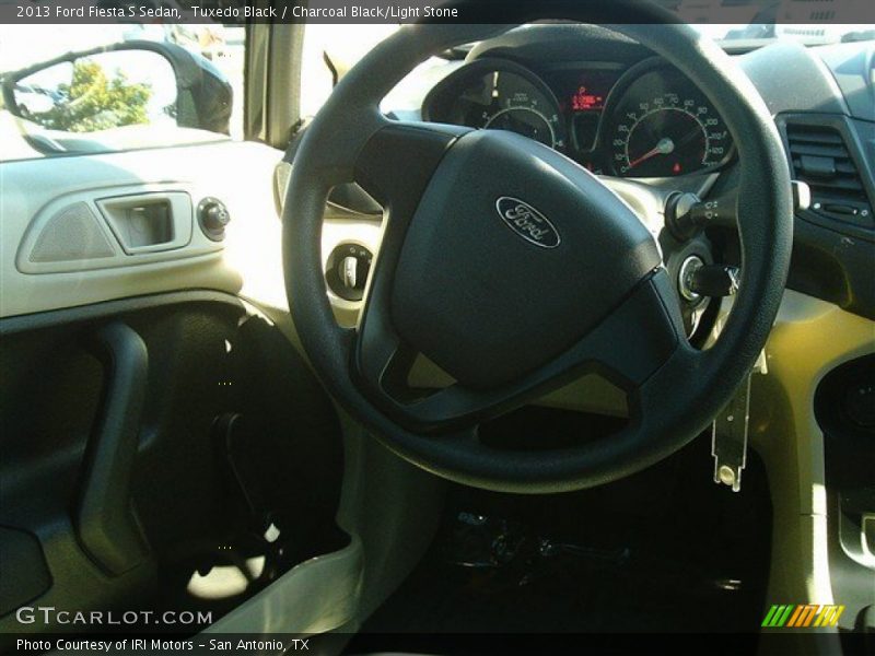 Tuxedo Black / Charcoal Black/Light Stone 2013 Ford Fiesta S Sedan