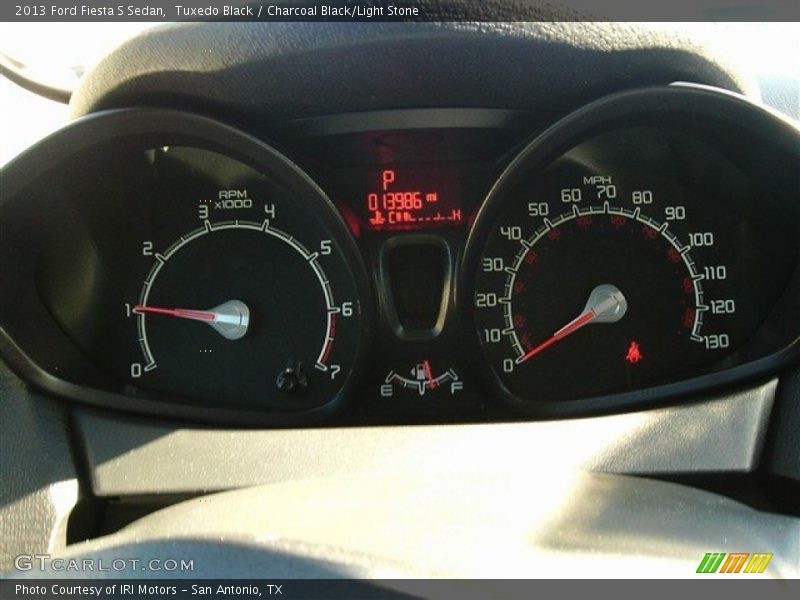 Tuxedo Black / Charcoal Black/Light Stone 2013 Ford Fiesta S Sedan