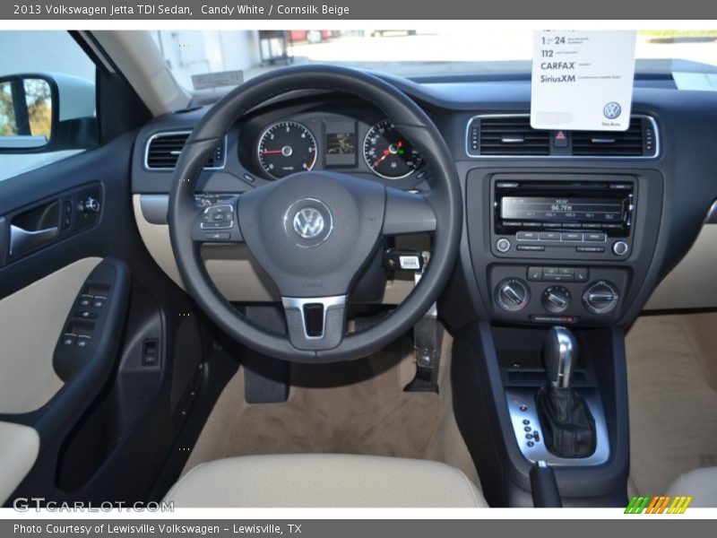 Candy White / Cornsilk Beige 2013 Volkswagen Jetta TDI Sedan