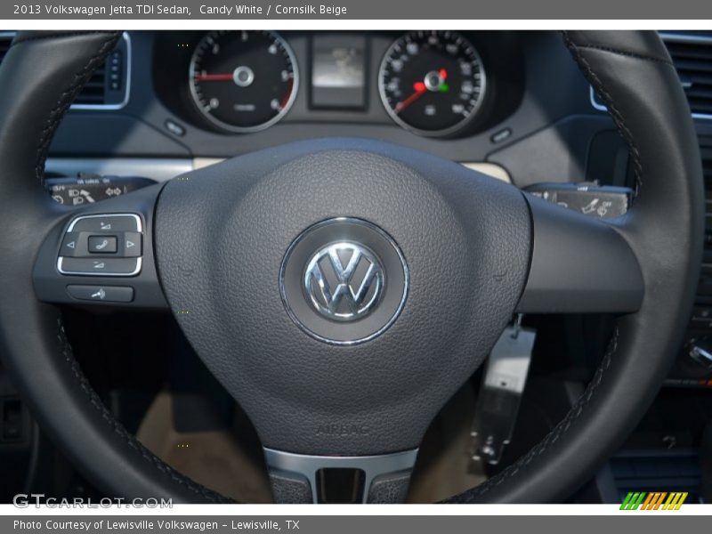 Candy White / Cornsilk Beige 2013 Volkswagen Jetta TDI Sedan