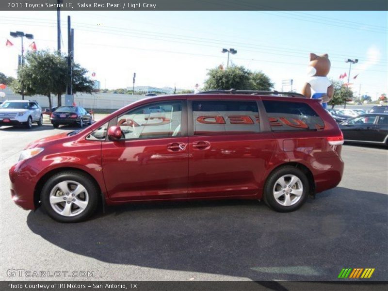 Salsa Red Pearl / Light Gray 2011 Toyota Sienna LE