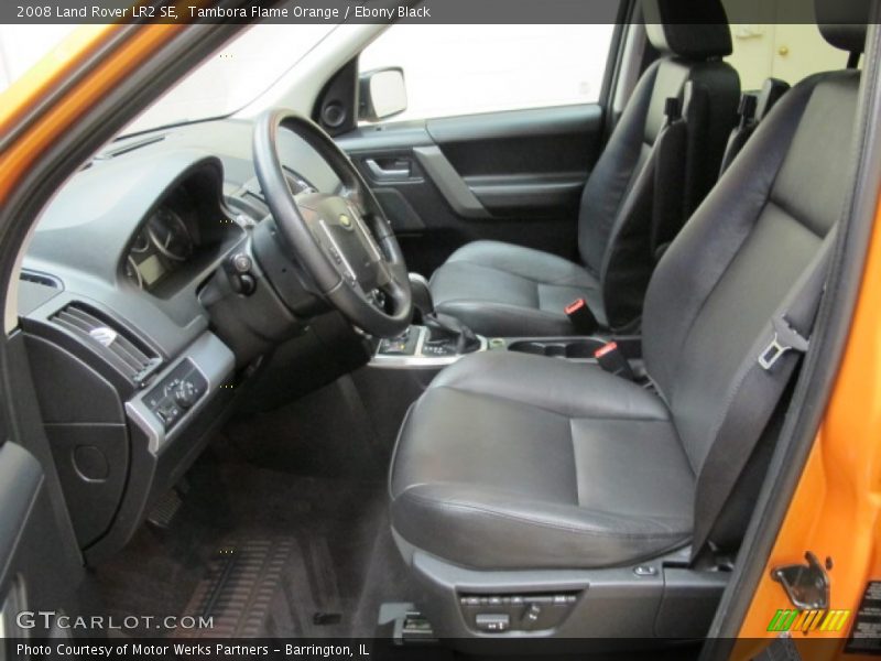 Front Seat of 2008 LR2 SE