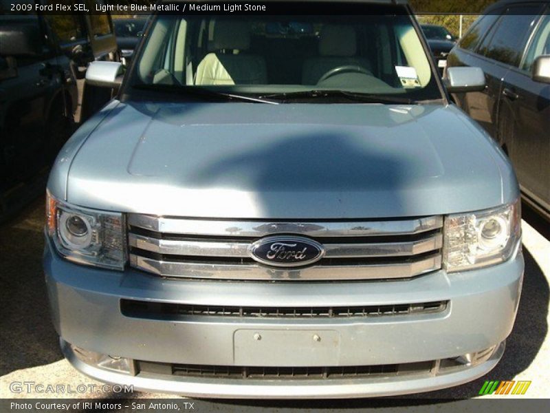 Light Ice Blue Metallic / Medium Light Stone 2009 Ford Flex SEL