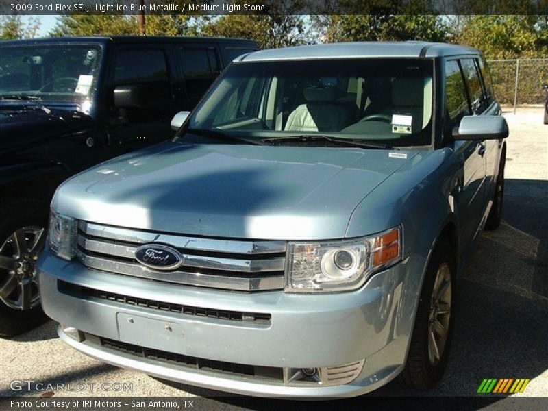 Light Ice Blue Metallic / Medium Light Stone 2009 Ford Flex SEL