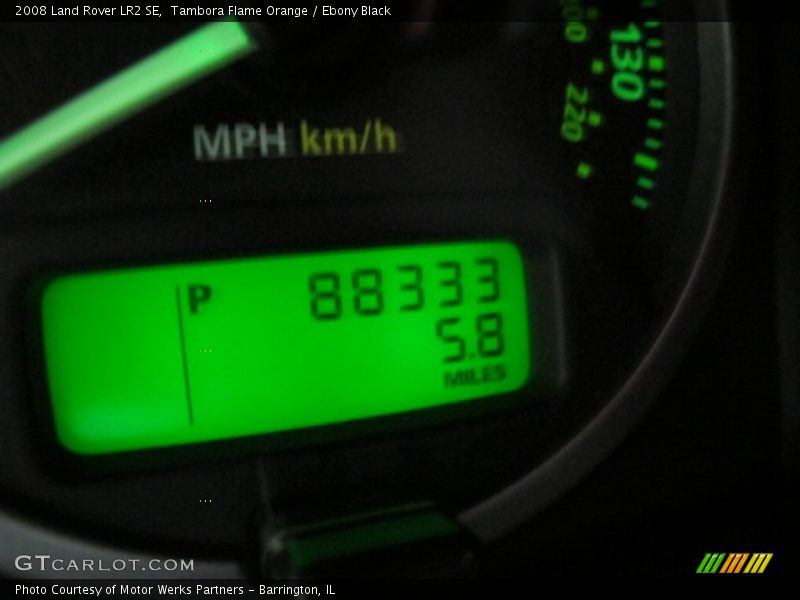 Tambora Flame Orange / Ebony Black 2008 Land Rover LR2 SE