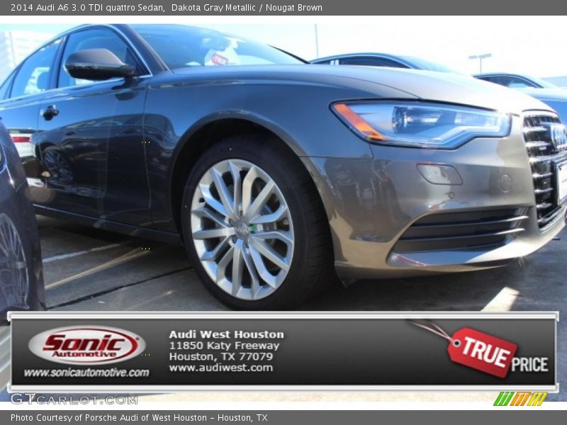 Dakota Gray Metallic / Nougat Brown 2014 Audi A6 3.0 TDI quattro Sedan