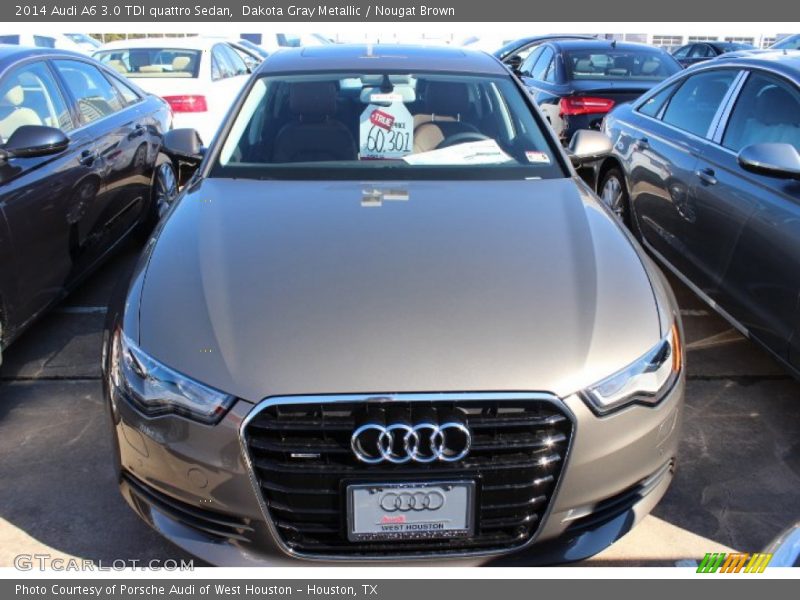Dakota Gray Metallic / Nougat Brown 2014 Audi A6 3.0 TDI quattro Sedan