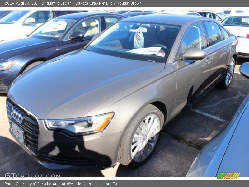 Dakota Gray Metallic / Nougat Brown 2014 Audi A6 3.0 TDI quattro Sedan