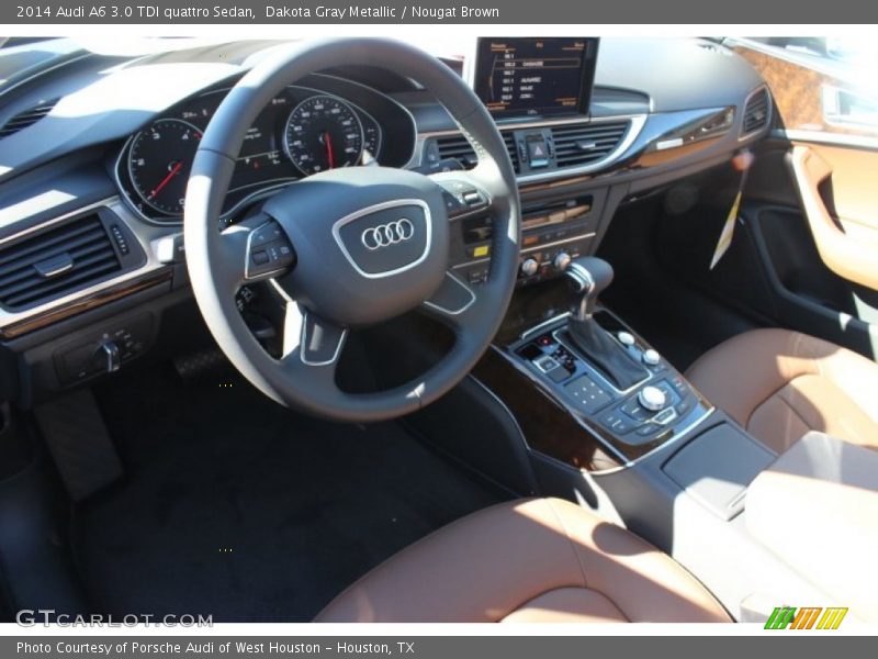 Dakota Gray Metallic / Nougat Brown 2014 Audi A6 3.0 TDI quattro Sedan