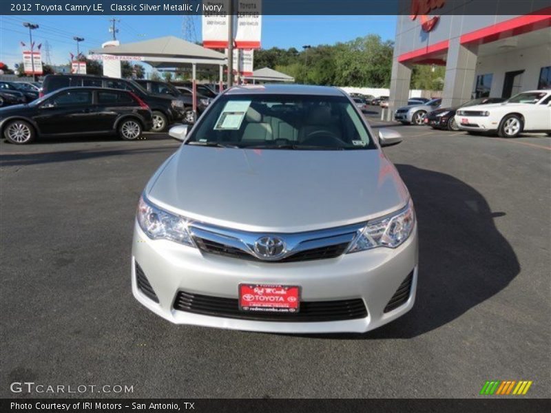 Classic Silver Metallic / Ivory 2012 Toyota Camry LE