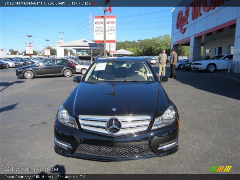 Black / Black 2012 Mercedes-Benz C 250 Sport