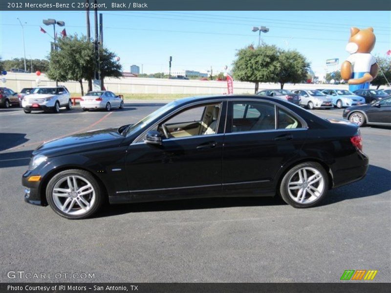 Black / Black 2012 Mercedes-Benz C 250 Sport