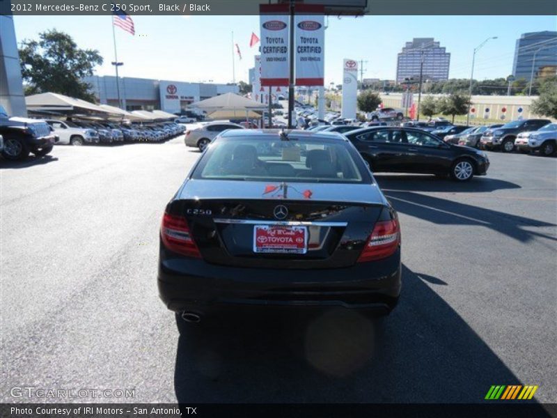 Black / Black 2012 Mercedes-Benz C 250 Sport