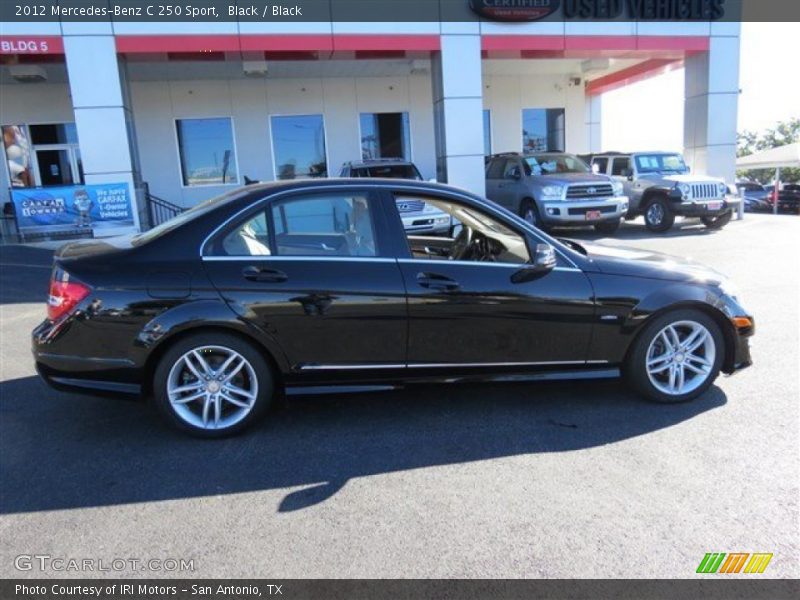 Black / Black 2012 Mercedes-Benz C 250 Sport