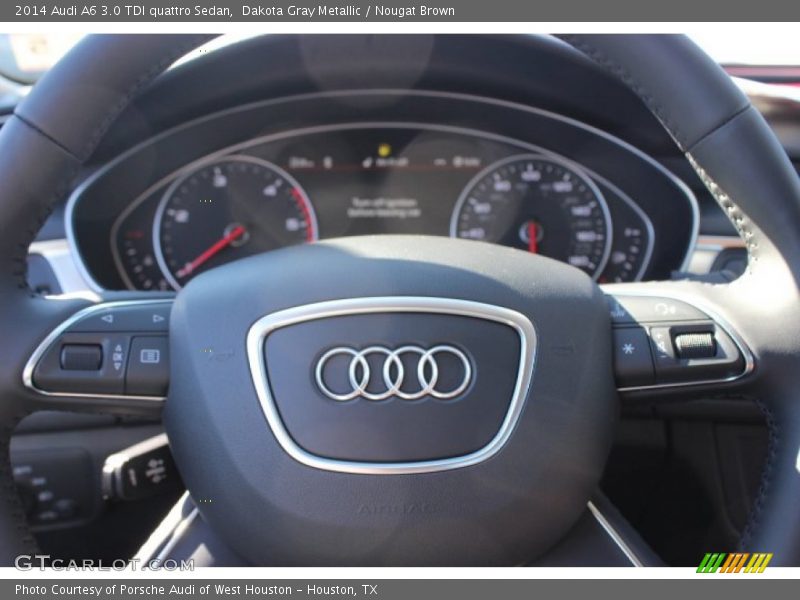 Dakota Gray Metallic / Nougat Brown 2014 Audi A6 3.0 TDI quattro Sedan