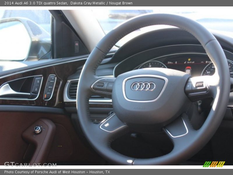 Dakota Gray Metallic / Nougat Brown 2014 Audi A6 3.0 TDI quattro Sedan