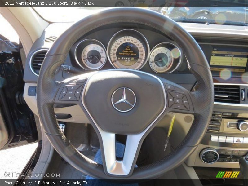 Black / Black 2012 Mercedes-Benz C 250 Sport