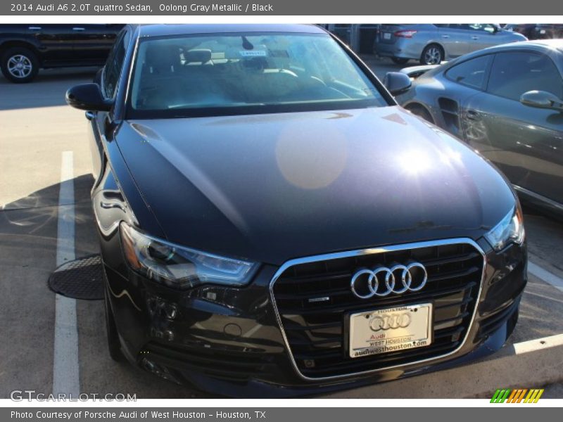 Oolong Gray Metallic / Black 2014 Audi A6 2.0T quattro Sedan