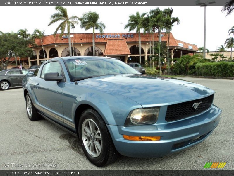 Windveil Blue Metallic / Medium Parchment 2005 Ford Mustang V6 Premium Coupe