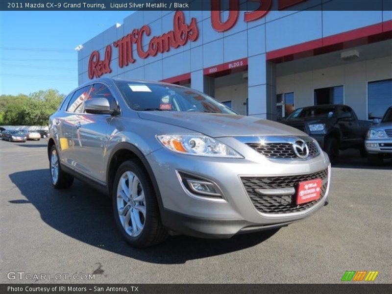 Liquid Silver Metallic / Black 2011 Mazda CX-9 Grand Touring