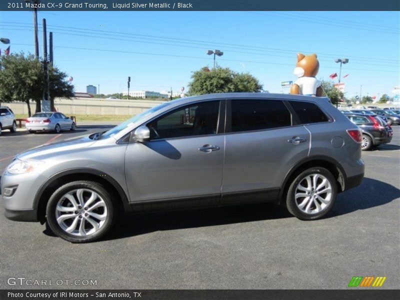 Liquid Silver Metallic / Black 2011 Mazda CX-9 Grand Touring