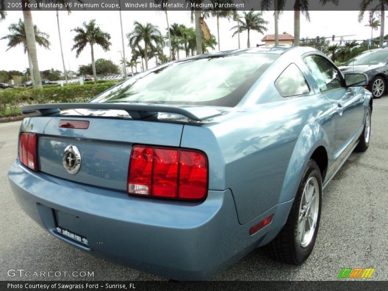 Windveil Blue Metallic / Medium Parchment 2005 Ford Mustang V6 Premium Coupe