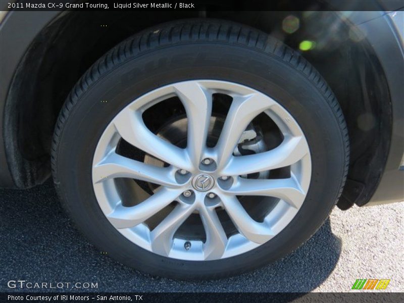 Liquid Silver Metallic / Black 2011 Mazda CX-9 Grand Touring