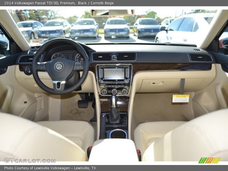 Black / Cornsilk Beige 2014 Volkswagen Passat TDI SEL Premium