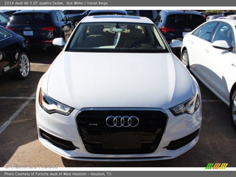 Ibis White / Velvet Beige 2014 Audi A6 3.0T quattro Sedan