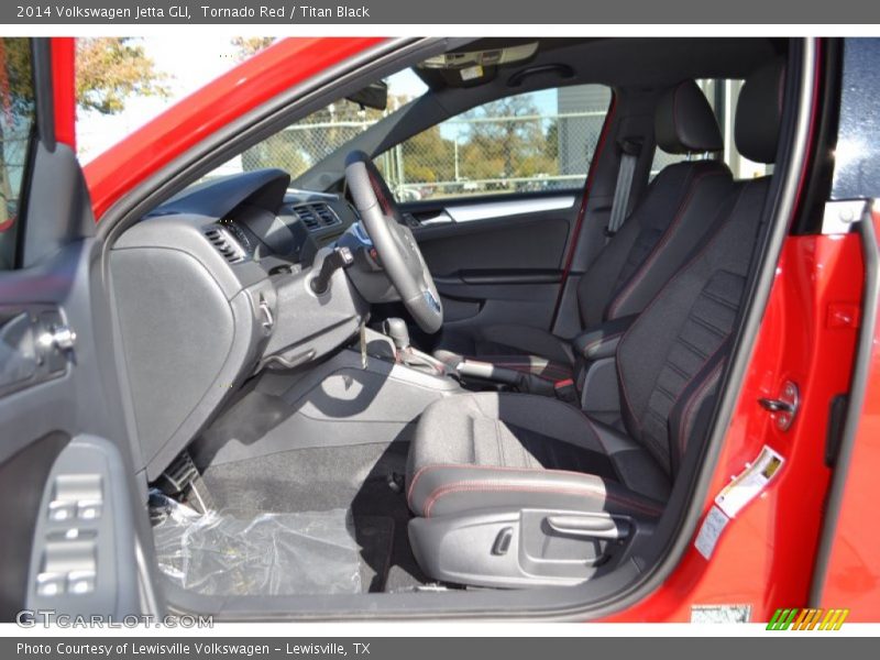 Tornado Red / Titan Black 2014 Volkswagen Jetta GLI