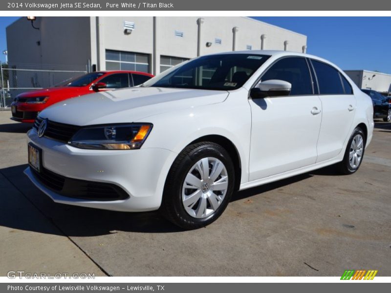 Pure White / Titan Black 2014 Volkswagen Jetta SE Sedan