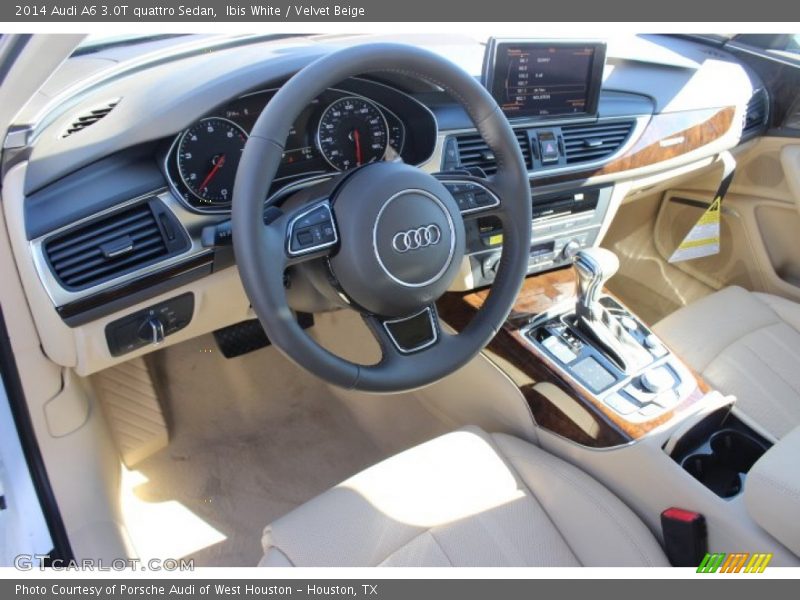 Ibis White / Velvet Beige 2014 Audi A6 3.0T quattro Sedan