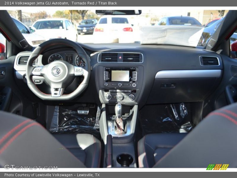 Tornado Red / Titan Black 2014 Volkswagen Jetta GLI Autobahn