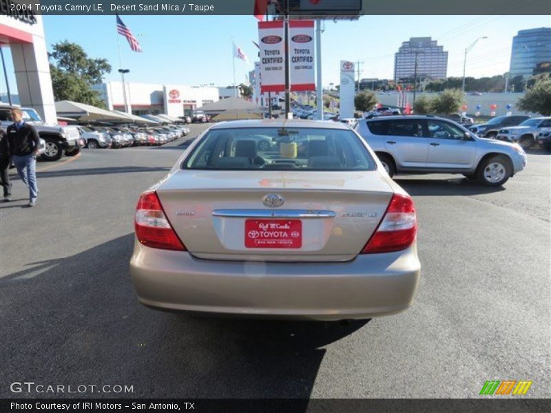 Desert Sand Mica / Taupe 2004 Toyota Camry LE
