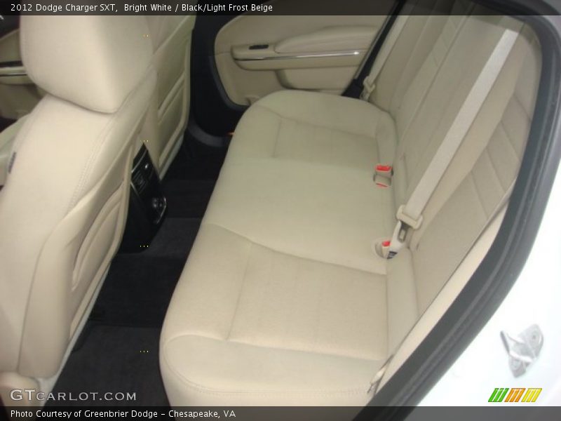 Bright White / Black/Light Frost Beige 2012 Dodge Charger SXT