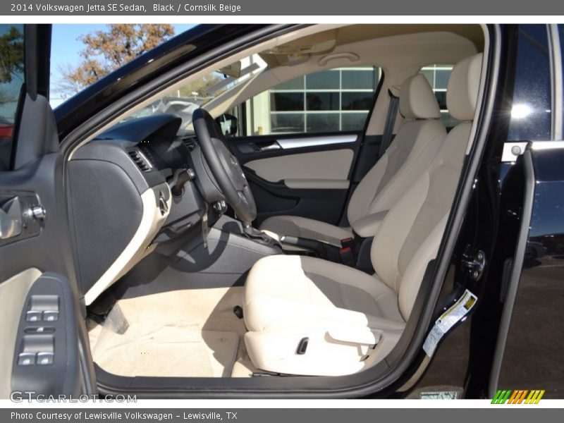 Black / Cornsilk Beige 2014 Volkswagen Jetta SE Sedan