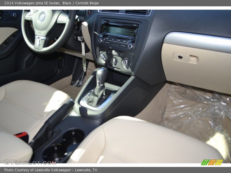 Black / Cornsilk Beige 2014 Volkswagen Jetta SE Sedan