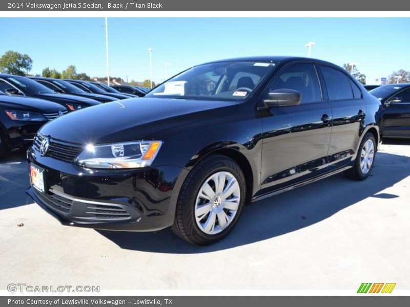 Black / Titan Black 2014 Volkswagen Jetta S Sedan