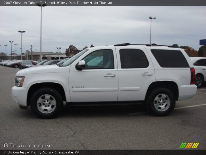 Summit White / Dark Titanium/Light Titanium 2007 Chevrolet Tahoe LT