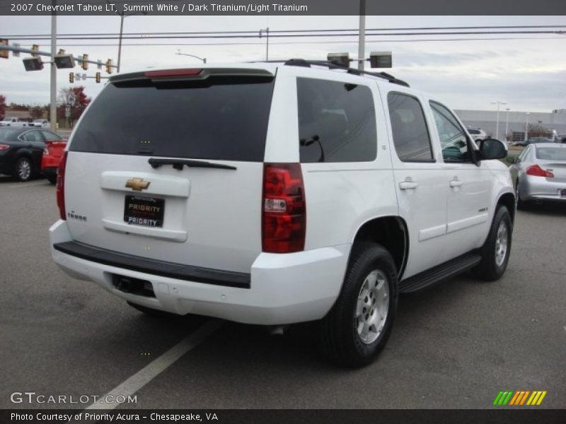 Summit White / Dark Titanium/Light Titanium 2007 Chevrolet Tahoe LT