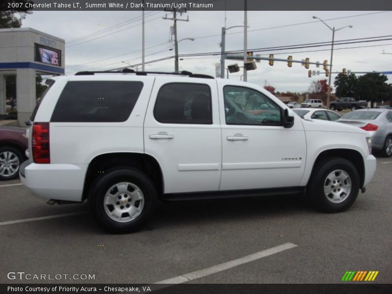 Summit White / Dark Titanium/Light Titanium 2007 Chevrolet Tahoe LT