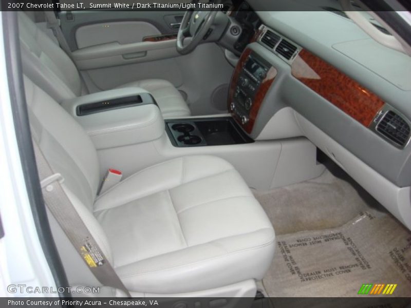 Summit White / Dark Titanium/Light Titanium 2007 Chevrolet Tahoe LT